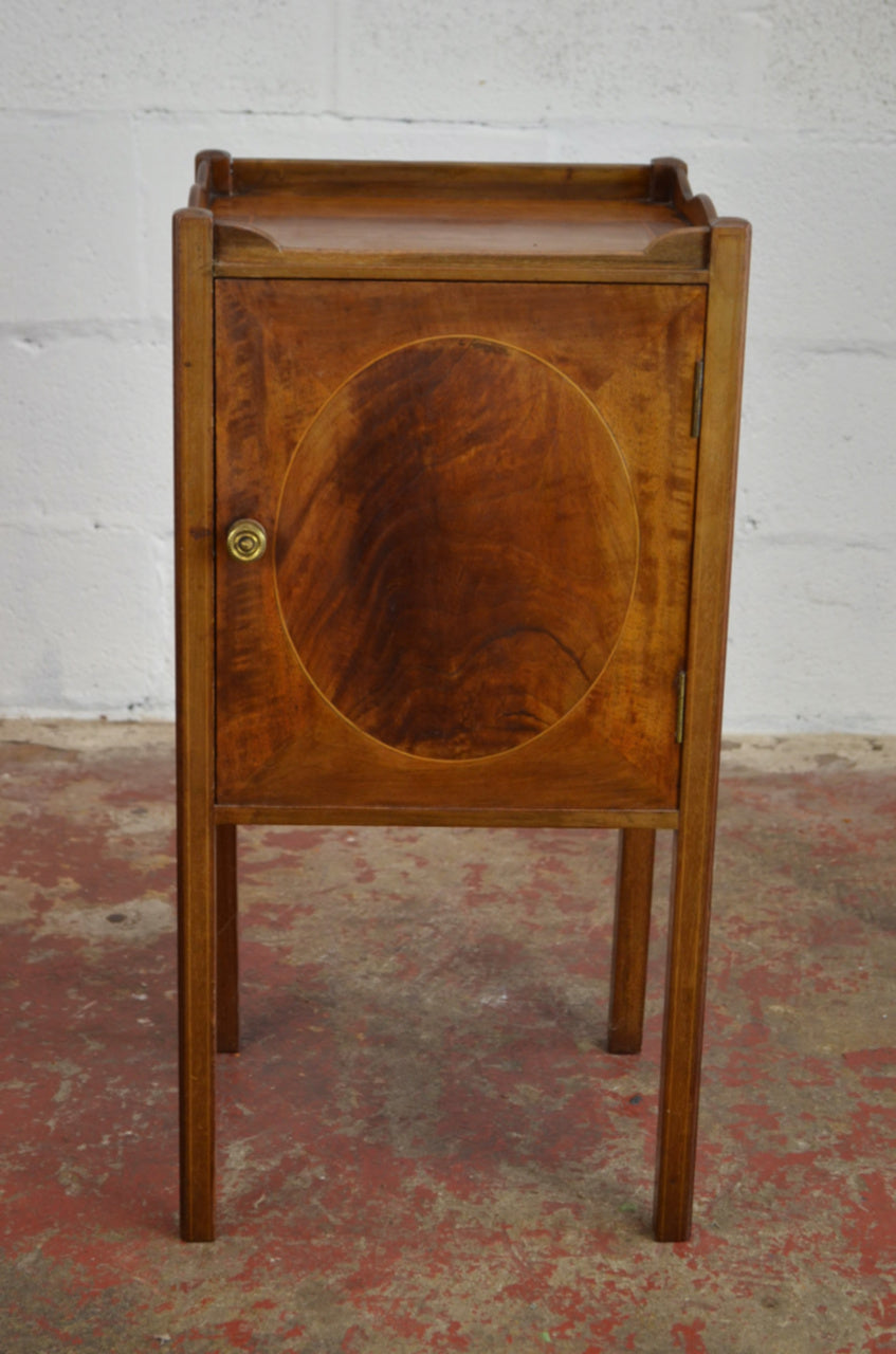An Edwardian Mahogany Bedside Cabinet