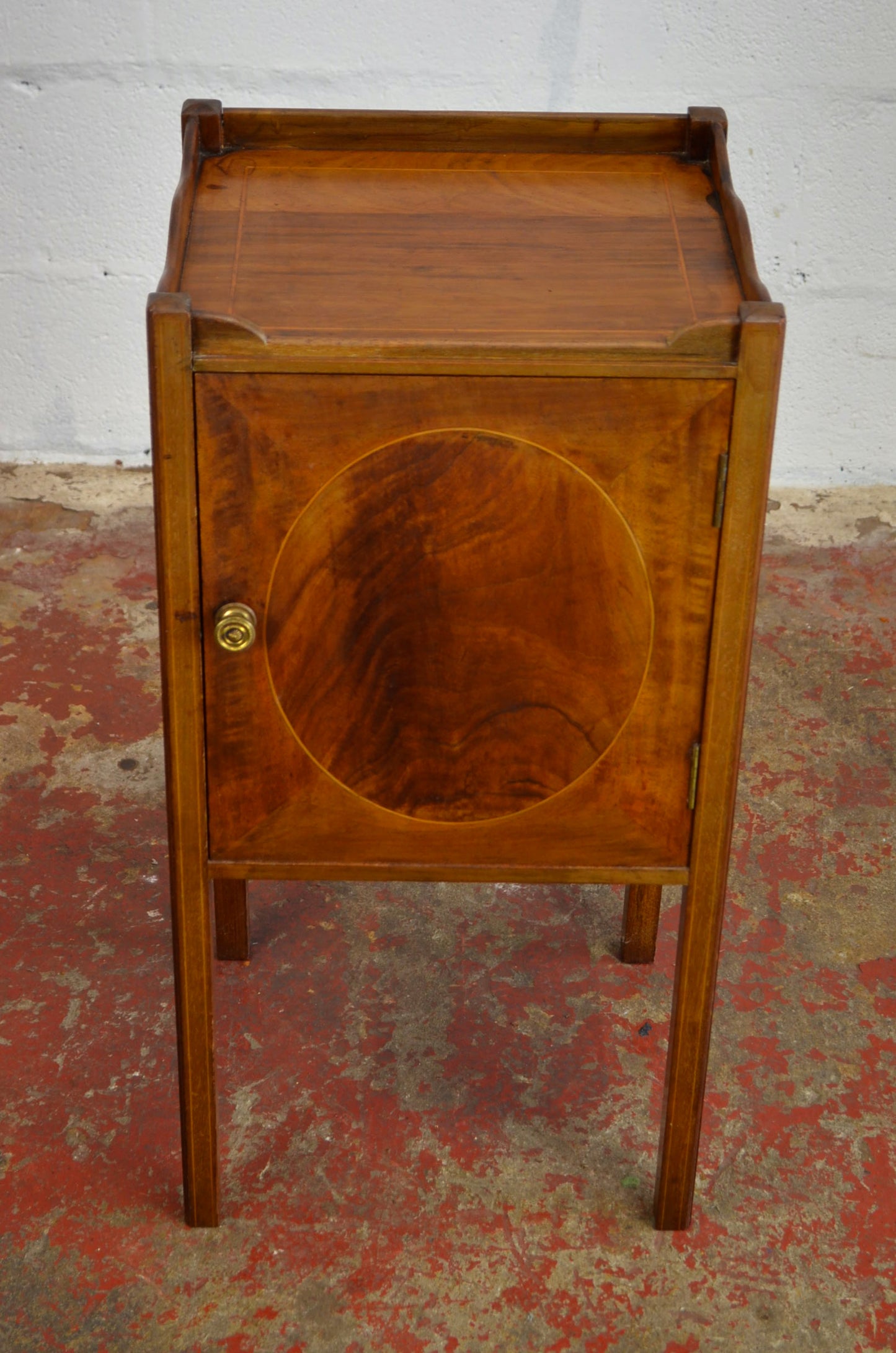 An Edwardian Mahogany Bedside Cabinet