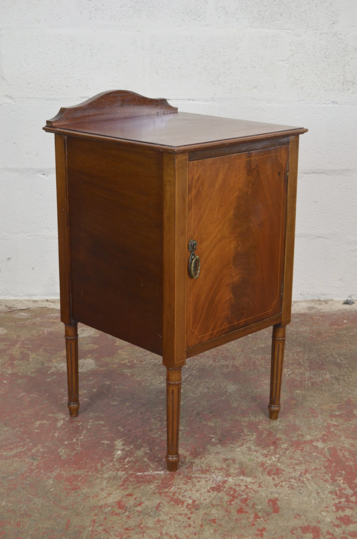An Antique Edwardian Walnut Bedside Cabinet
