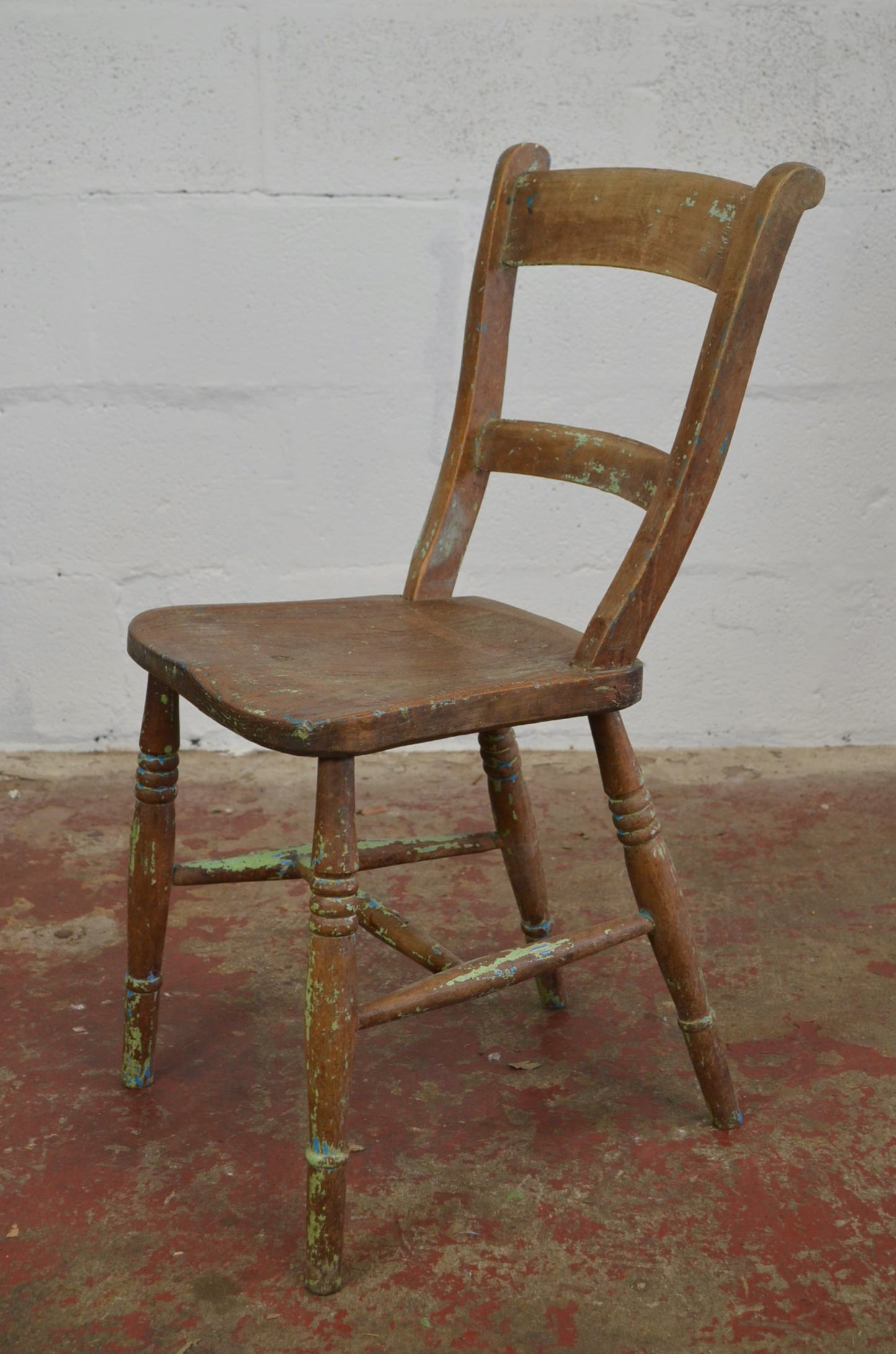 A 19th Century Ladder-Back Farmhouse/Country Cottage Chair