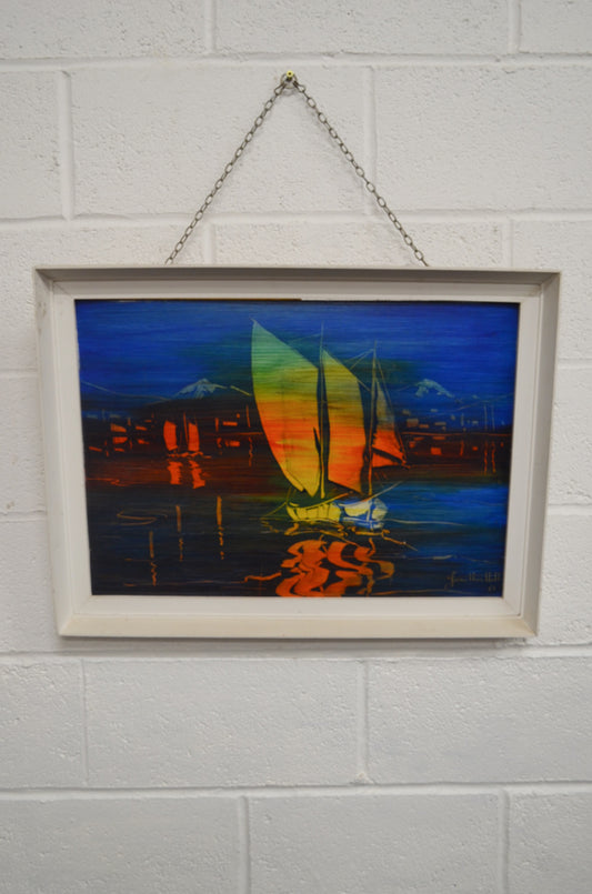 Mid Century Seascape Painting