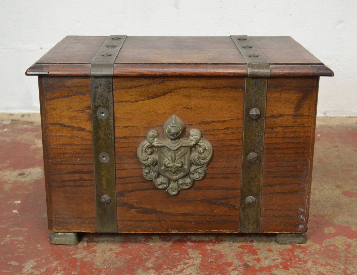 A Late 19th Century Oak Small Proportioned Chest Coffer.