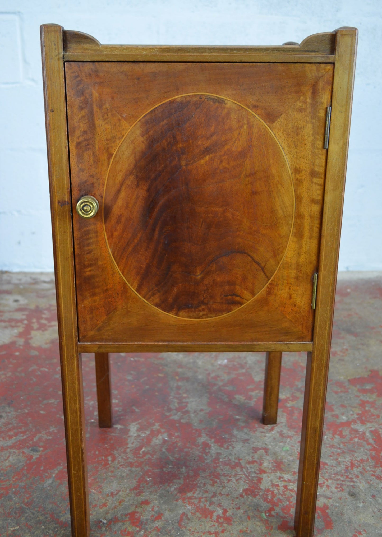 An Edwardian Mahogany Bedside Cabinet