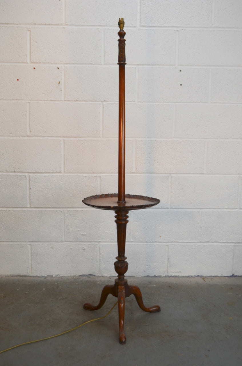 Vintage Floor Standing Lamp With Table