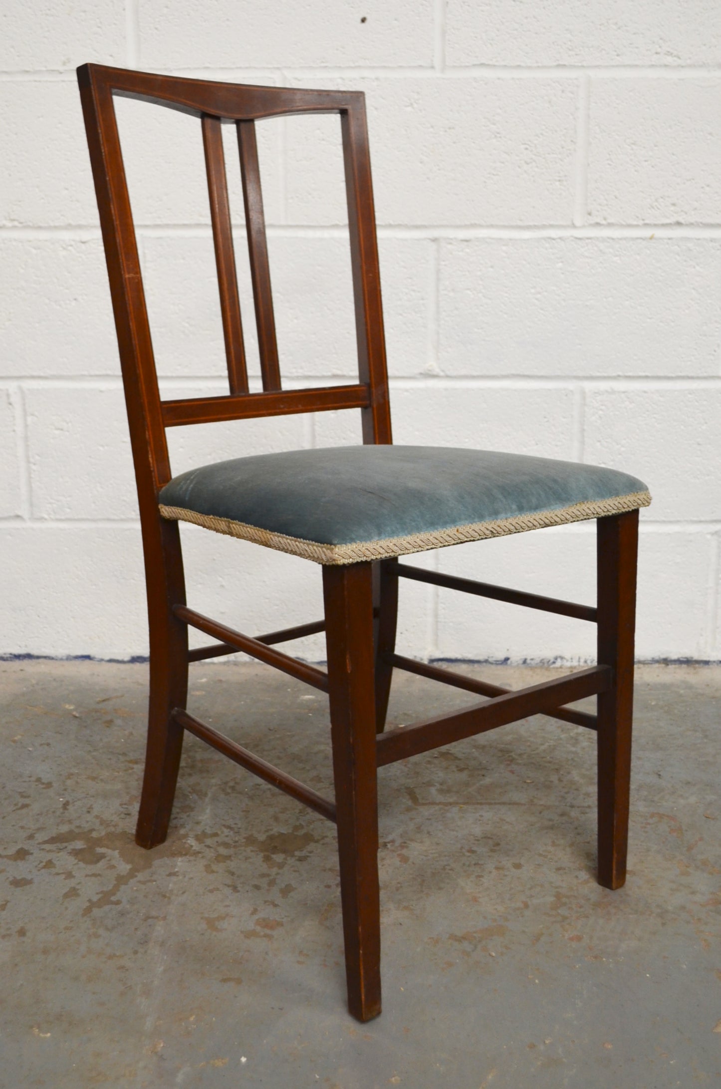 A Pair Of Edwardian Dining Chairs
