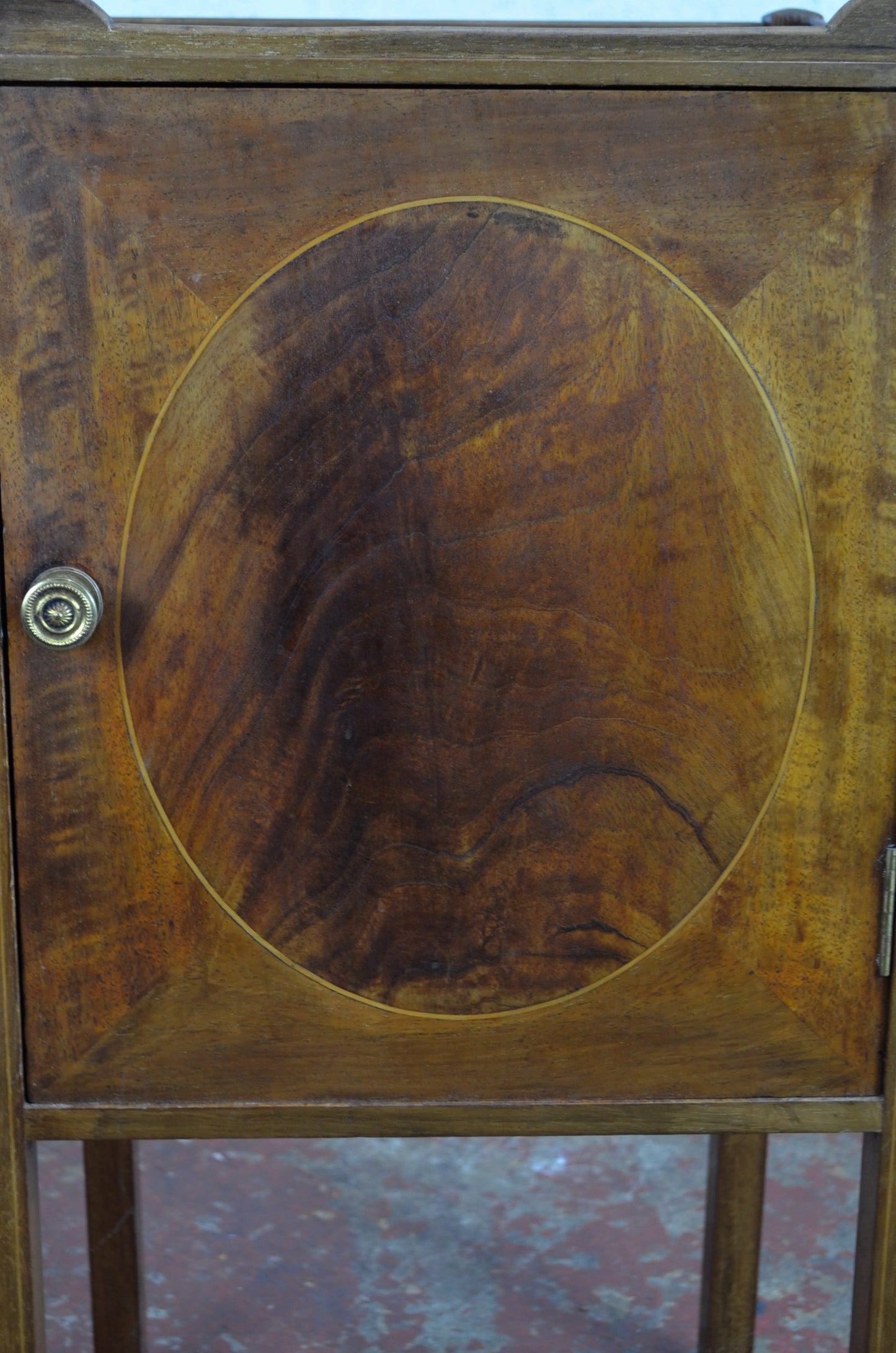 An Edwardian Mahogany Bedside Cabinet