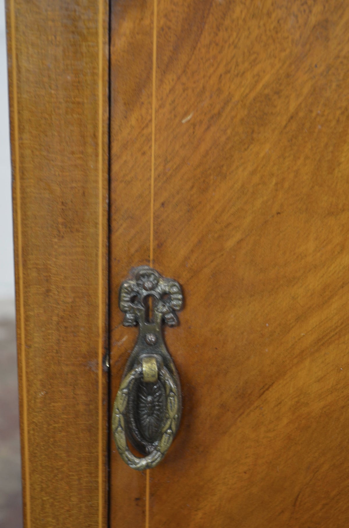 An Antique Edwardian Walnut Bedside Cabinet