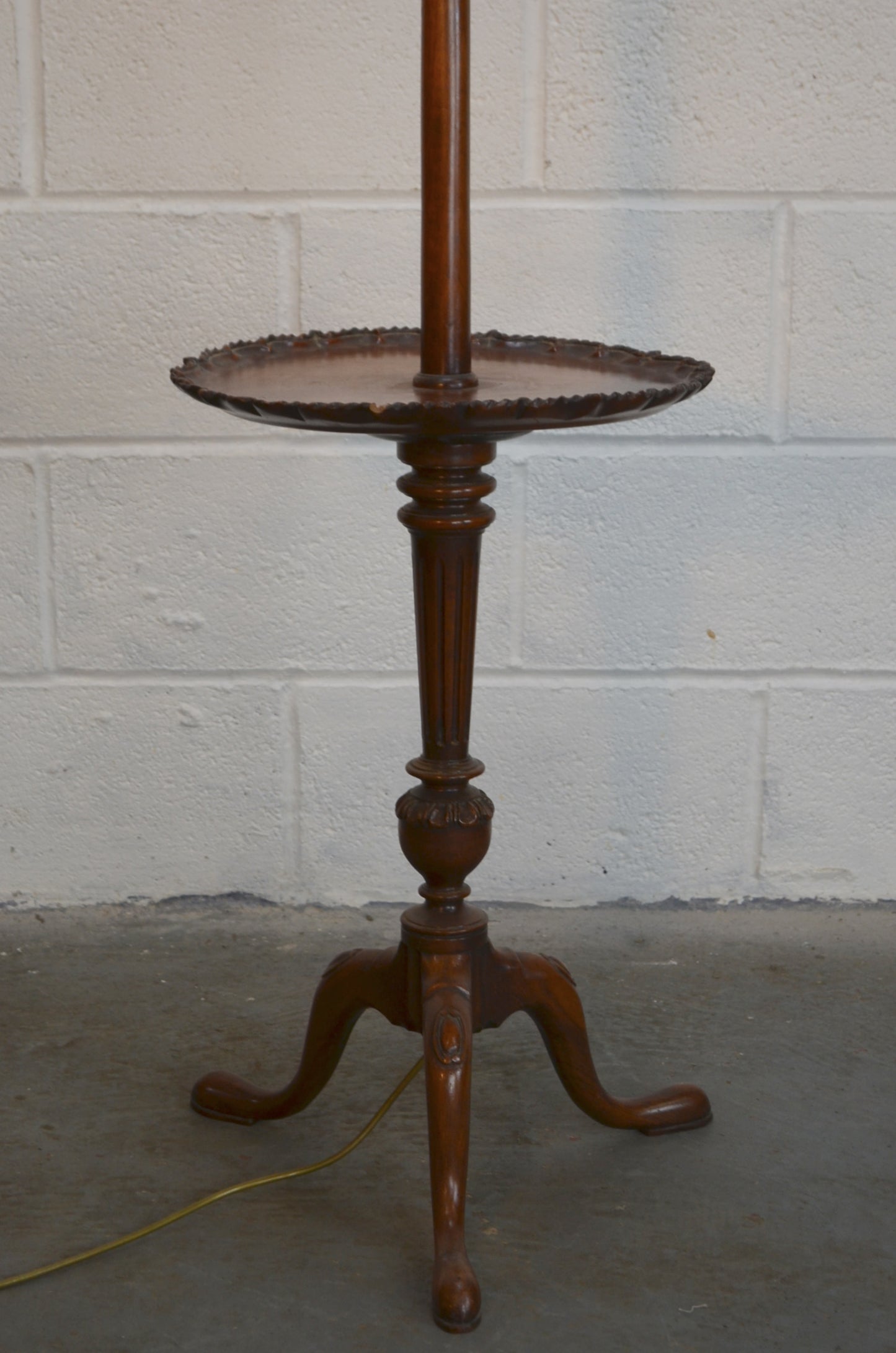 Vintage Floor Standing Lamp With Table