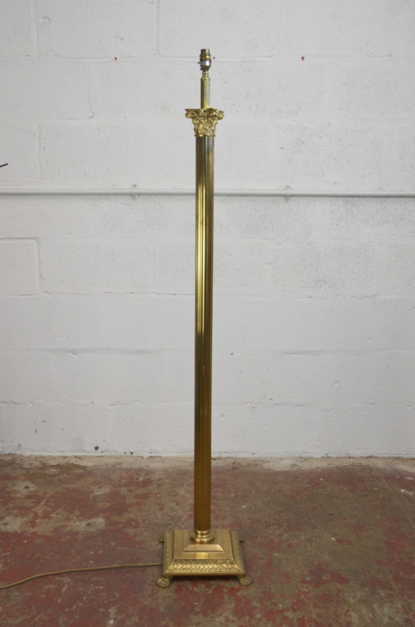 Antique Style Brass Floor Lamp