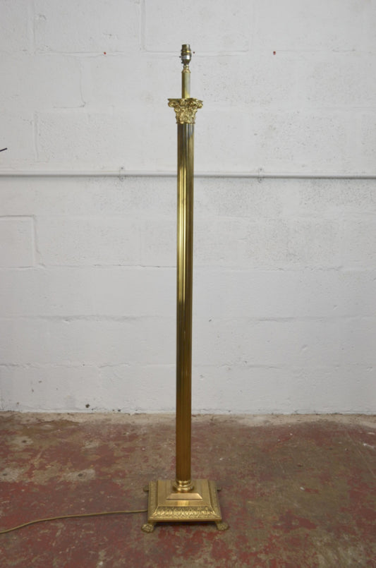 Antique Style Brass Floor Lamp