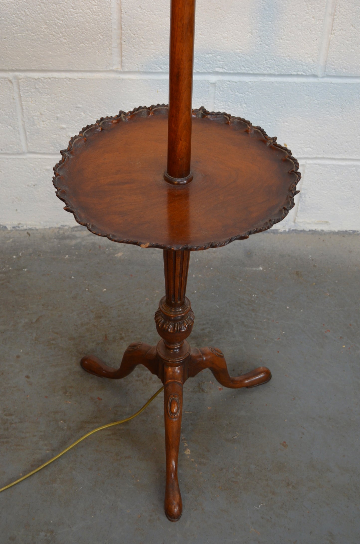 Vintage Floor Standing Lamp With Table