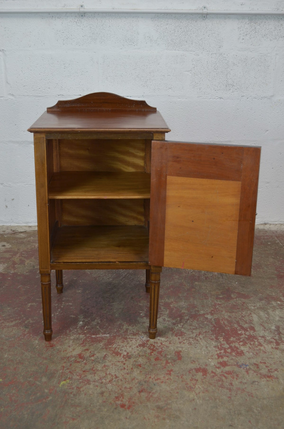 An Antique Edwardian Walnut Bedside Cabinet