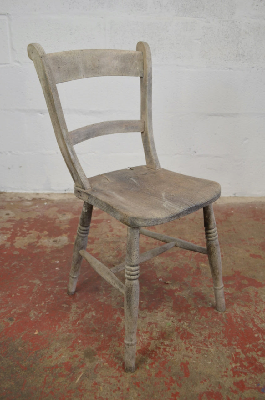A 19th Century Ladder-Back Farmhouse/Country Cottage Chair