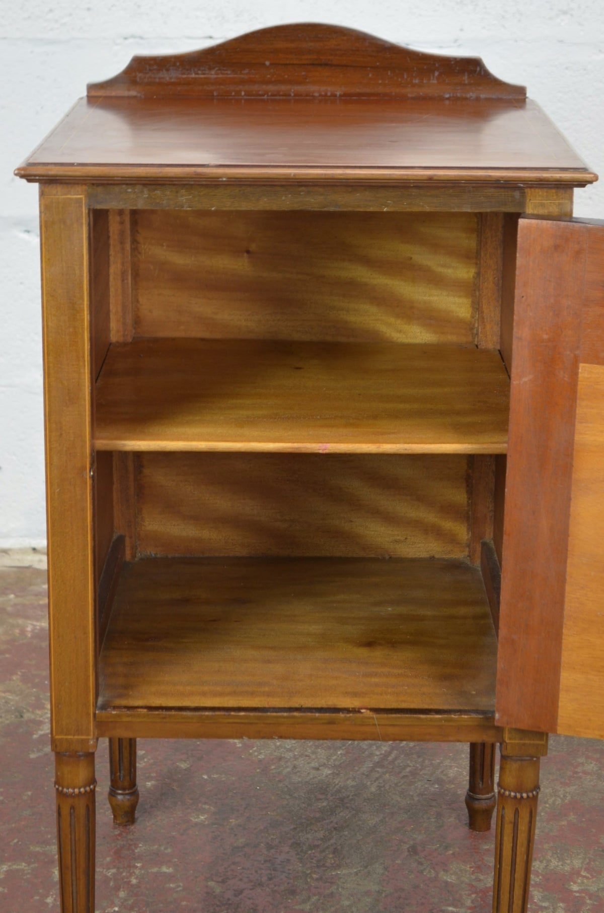 An Antique Edwardian Walnut Bedside Cabinet