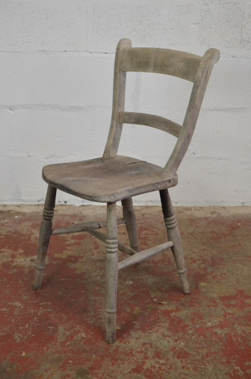 A 19th Century Ladder-Back Farmhouse/Country Cottage Chair