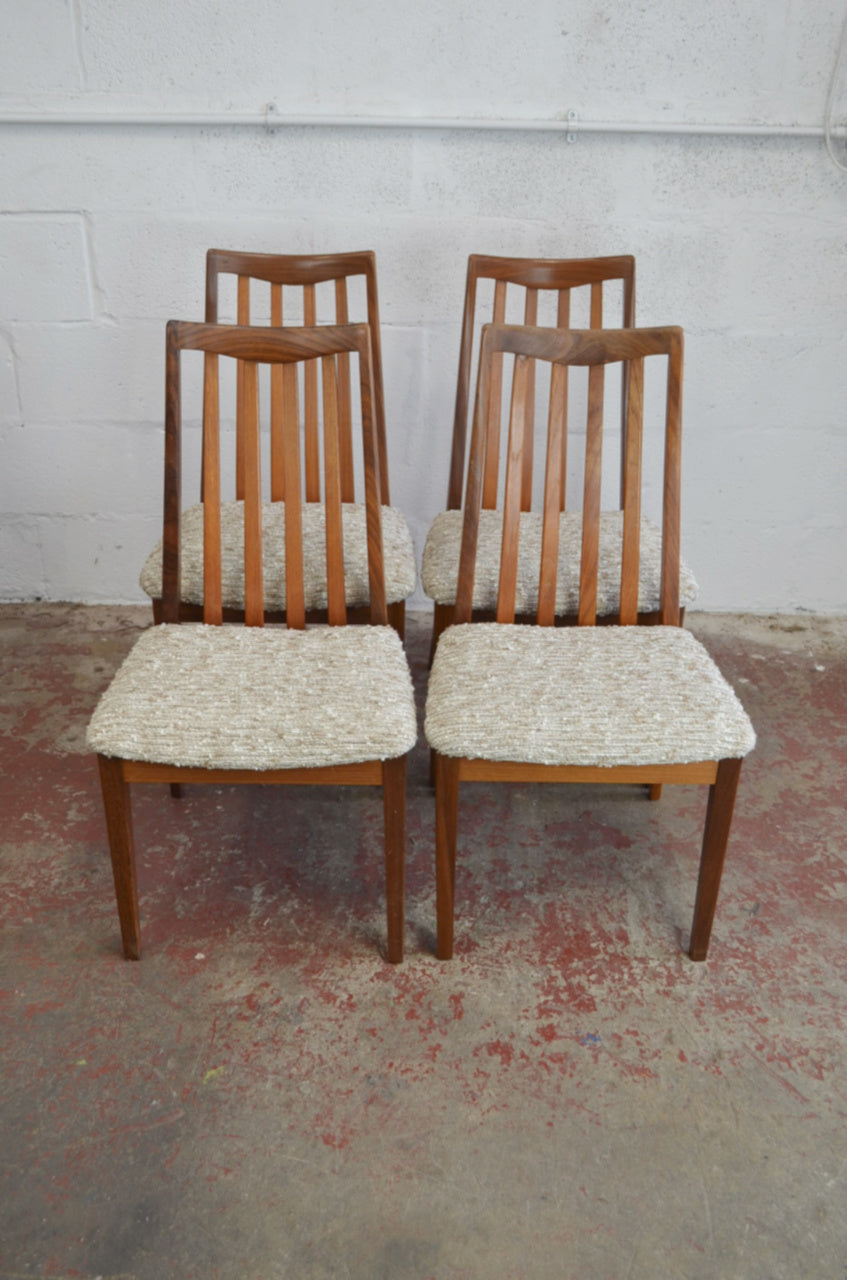 Set Of Four G-Plan Fresco Dining Table Chairs