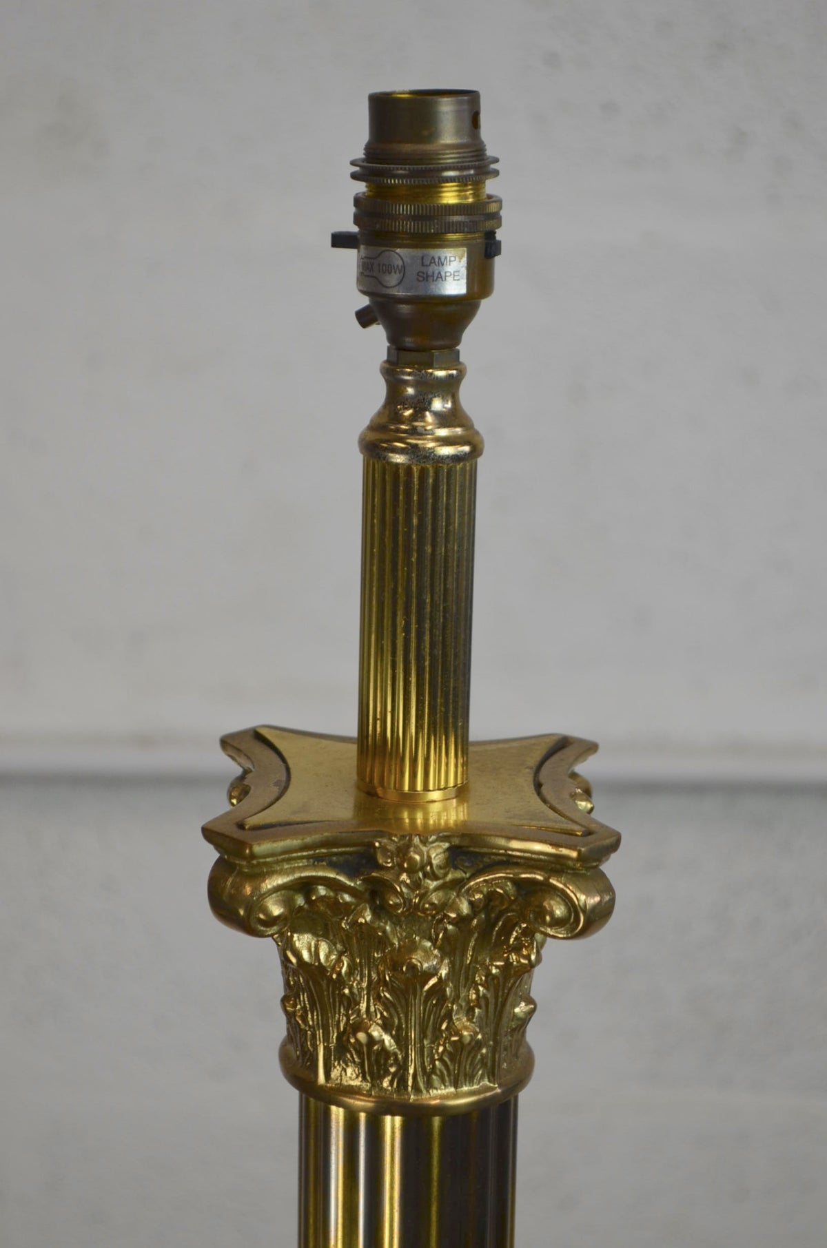 Antique Style Brass Floor Lamp