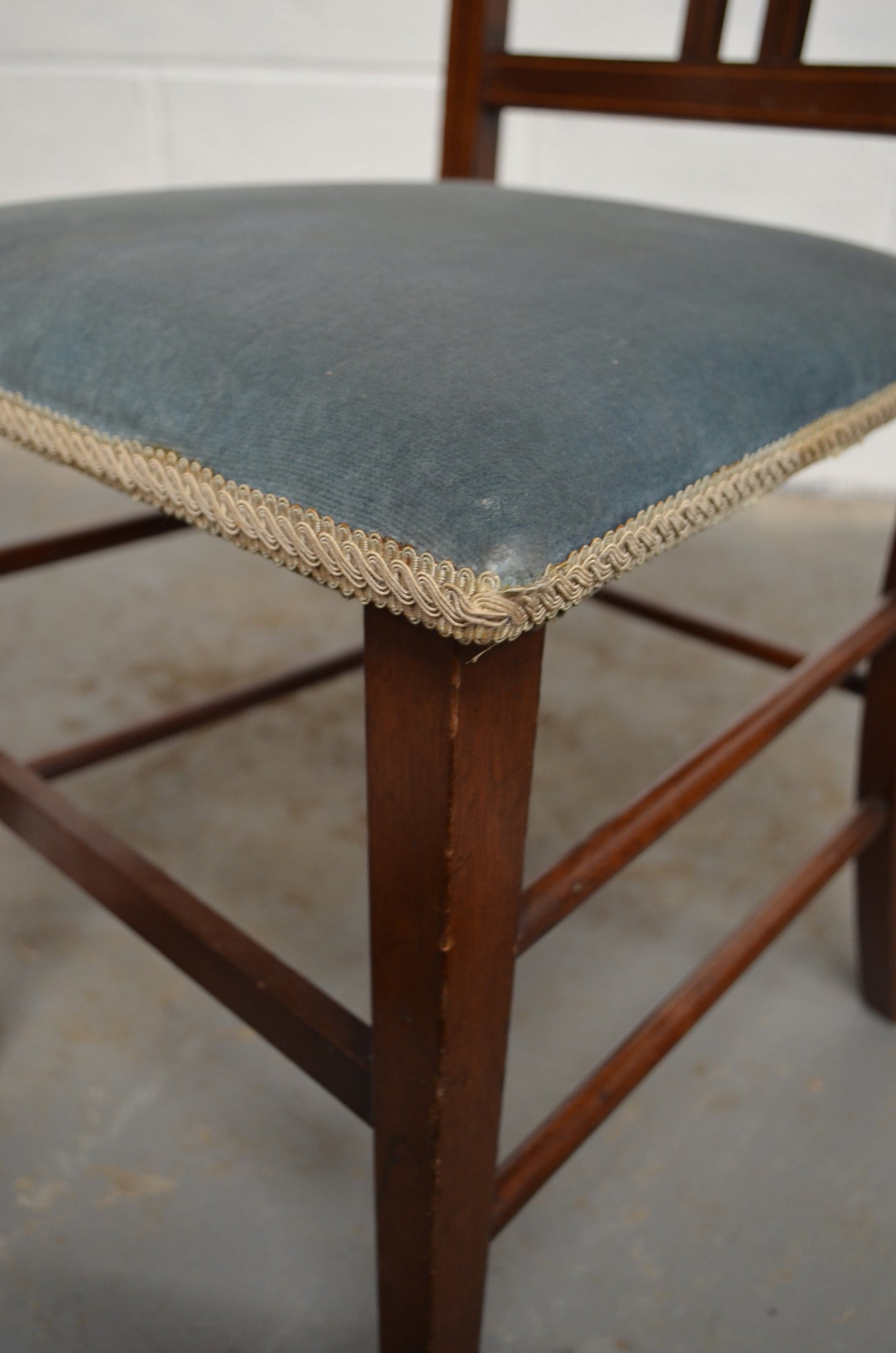 A Pair Of Edwardian Dining Chairs