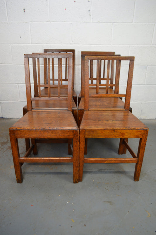 A Set Of Six Georgian Dining Chairs