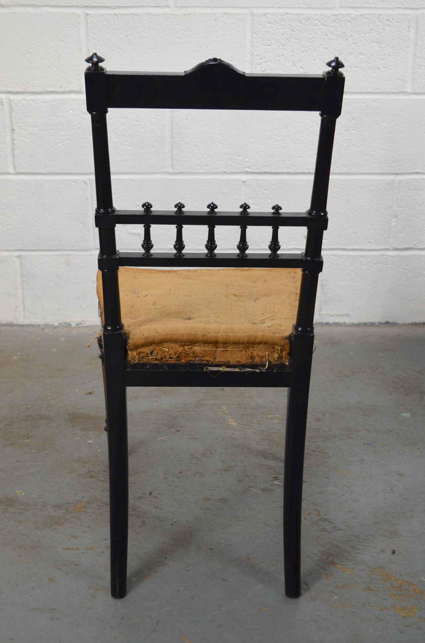 19th Century Aesthetic Movement Set Of Five Ebonised Chairs