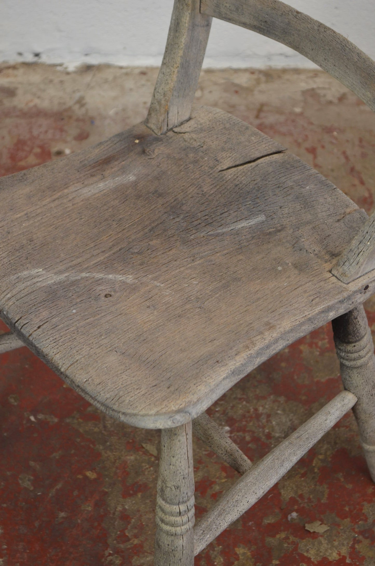 A 19th Century Ladder-Back Farmhouse/Country Cottage Chair