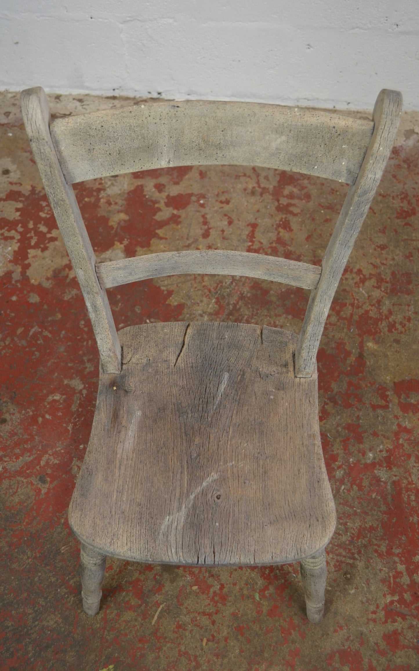 A 19th Century Ladder-Back Farmhouse/Country Cottage Chair