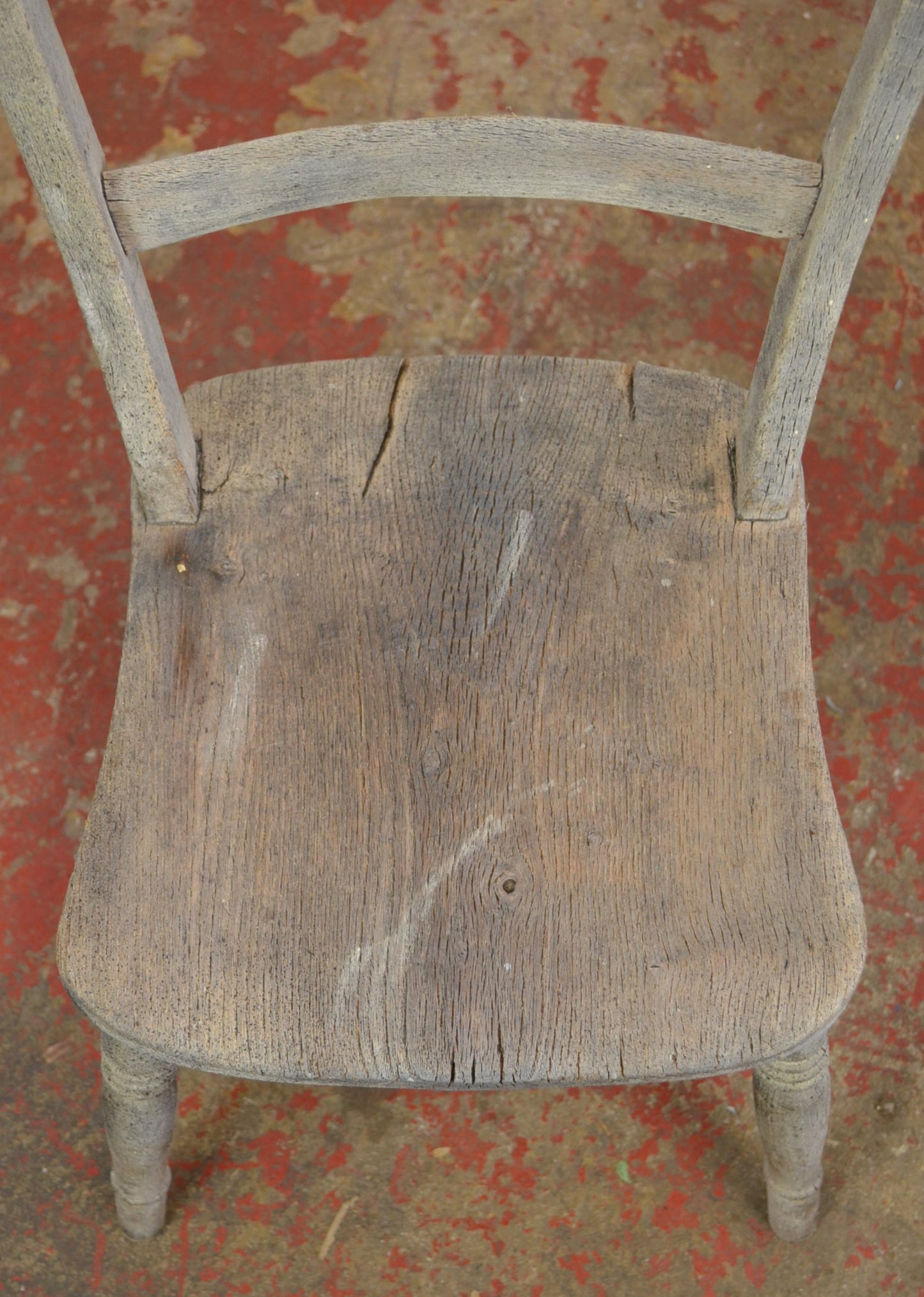 A 19th Century Ladder-Back Farmhouse/Country Cottage Chair