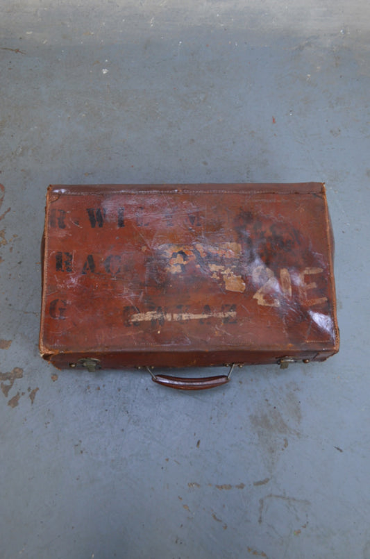 Vintage Leather Suitcase