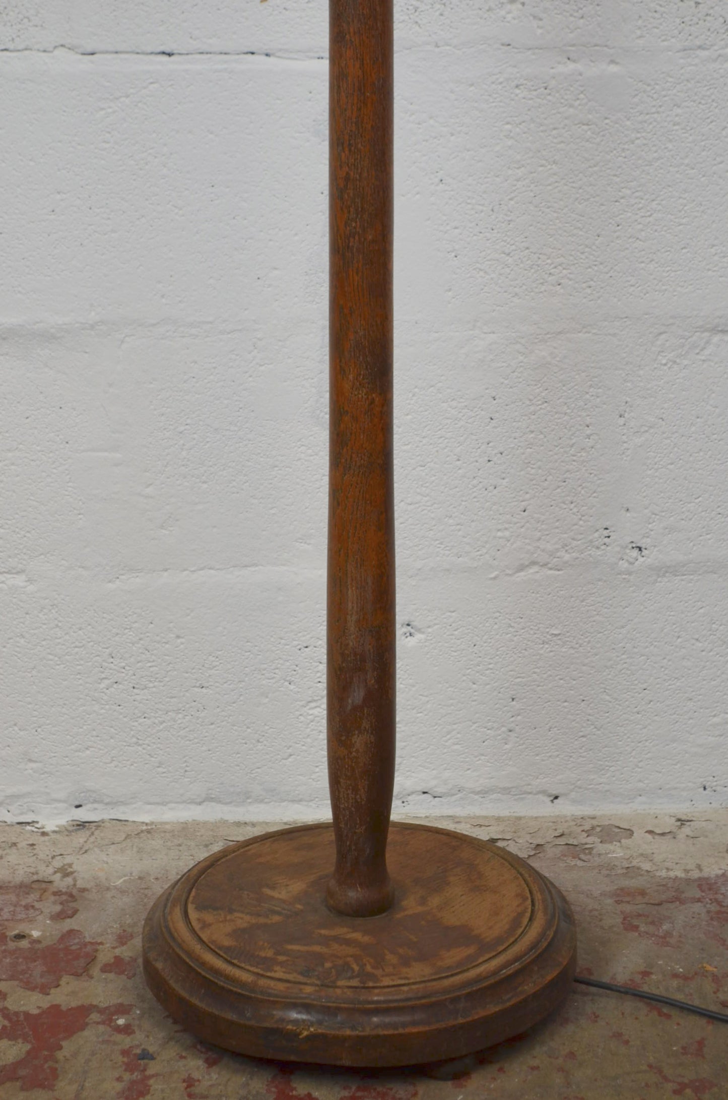 Vintage Oak Floor Lamp