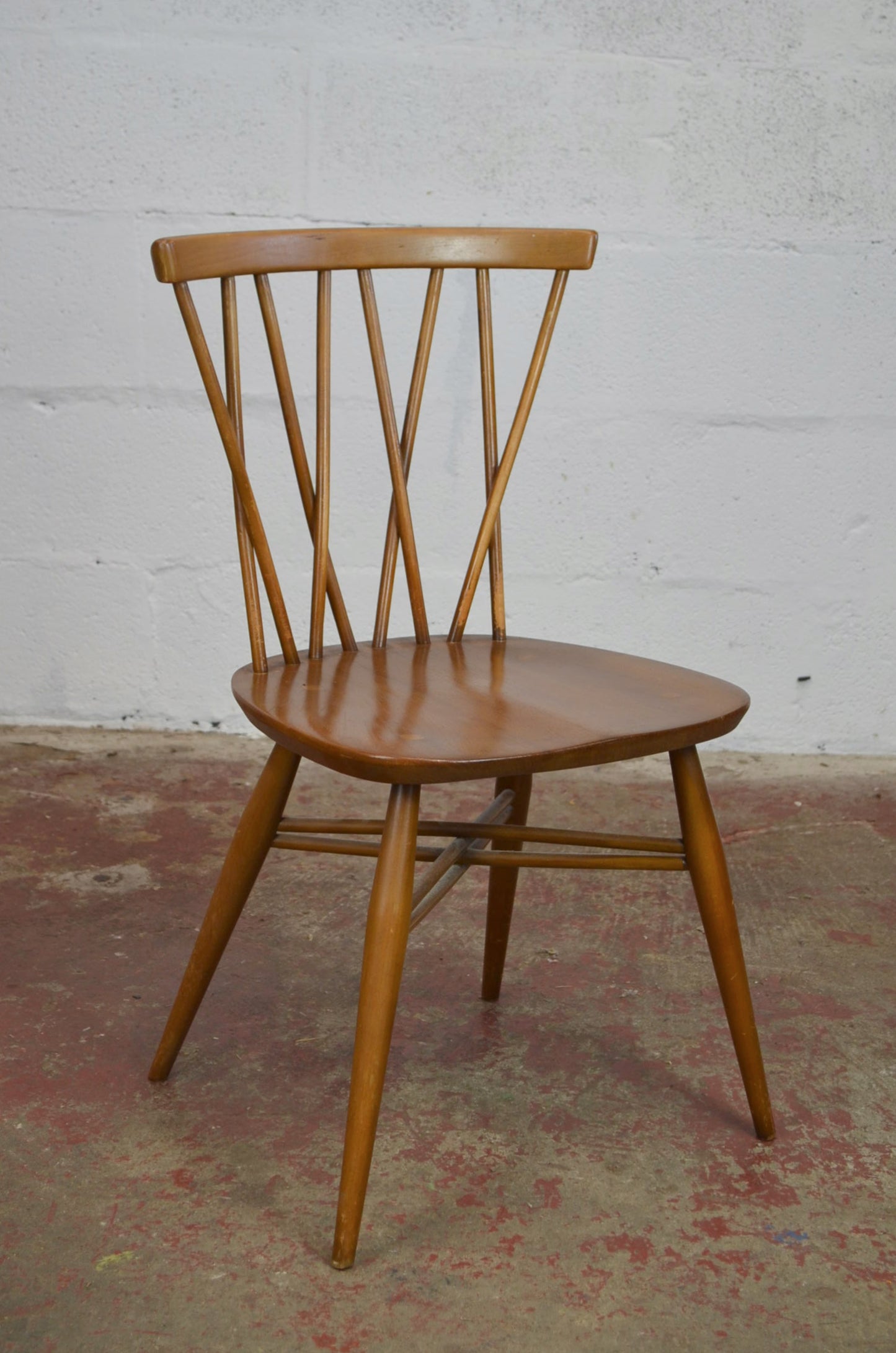 A Set Of Four Vintage Ercol Chiltern Dining Chairs (model 376)