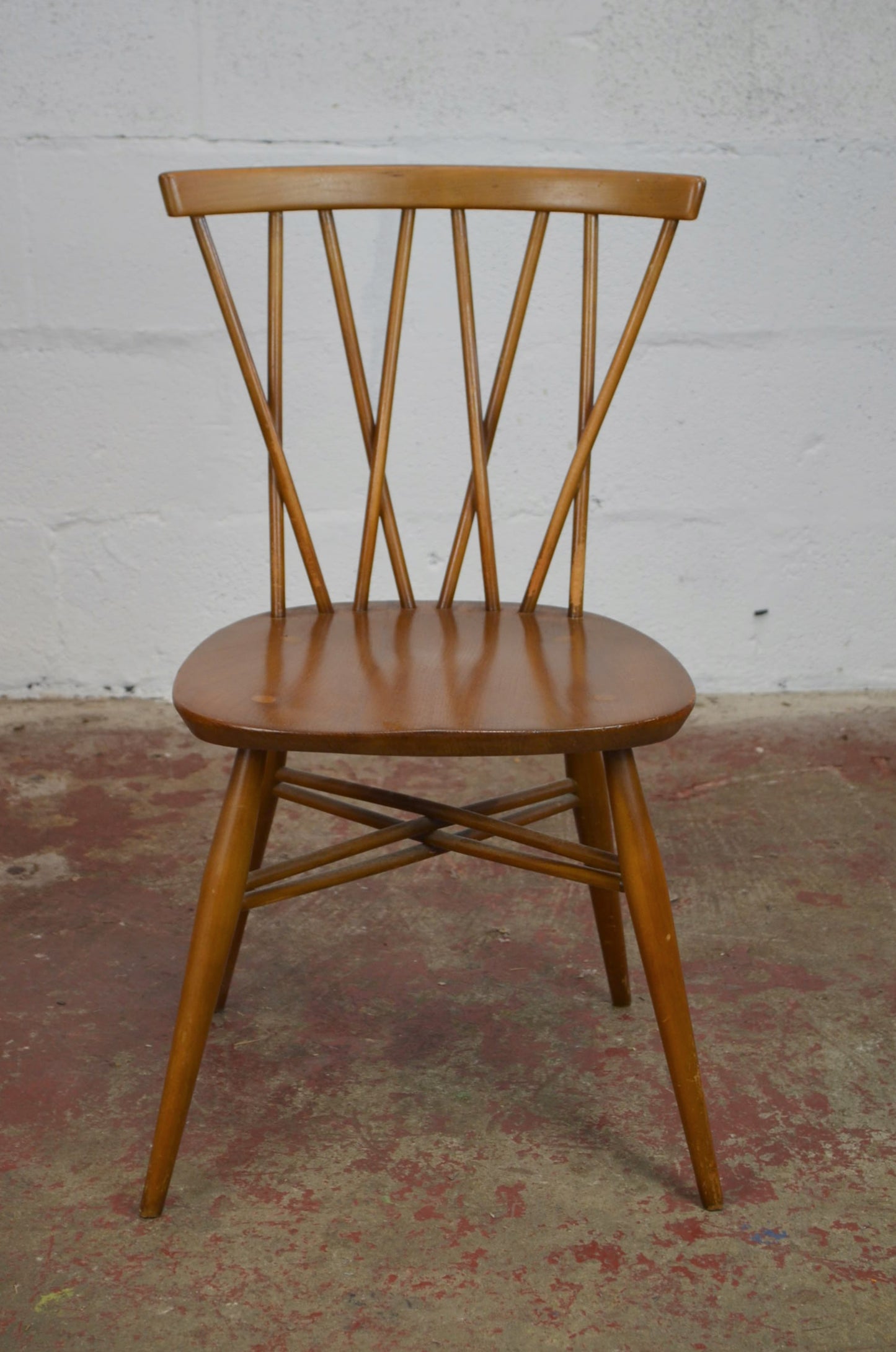 A Set Of Four Vintage Ercol Chiltern Dining Chairs (model 376)