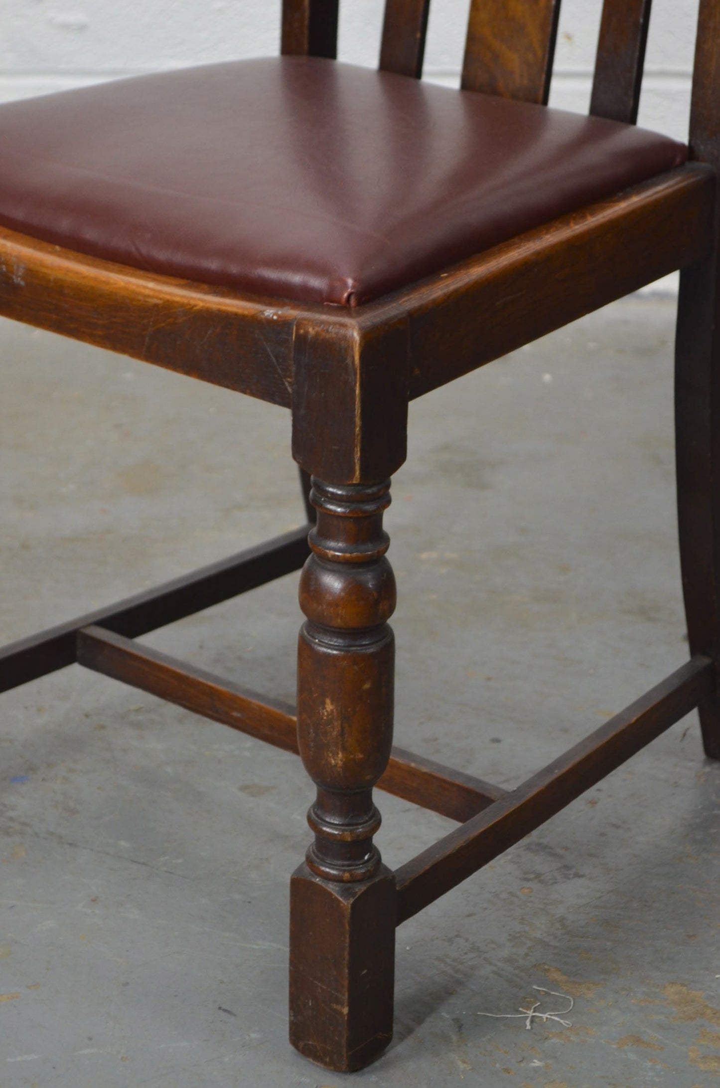 A Set Of Four Vintage Arts & Crafts Style Dining Chairs (SAVE)