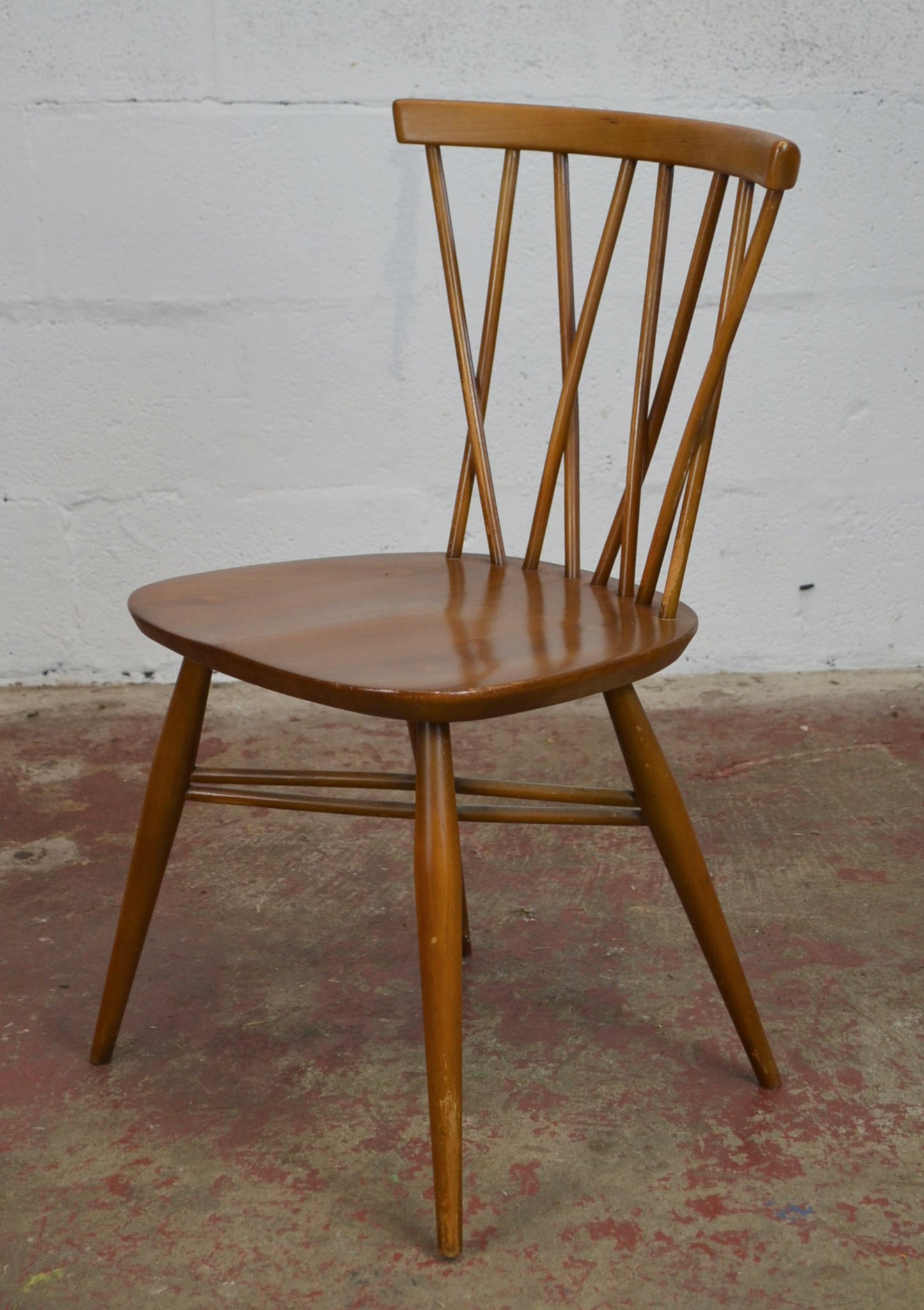 A Set Of Four Vintage Ercol Chiltern Dining Chairs (model 376)
