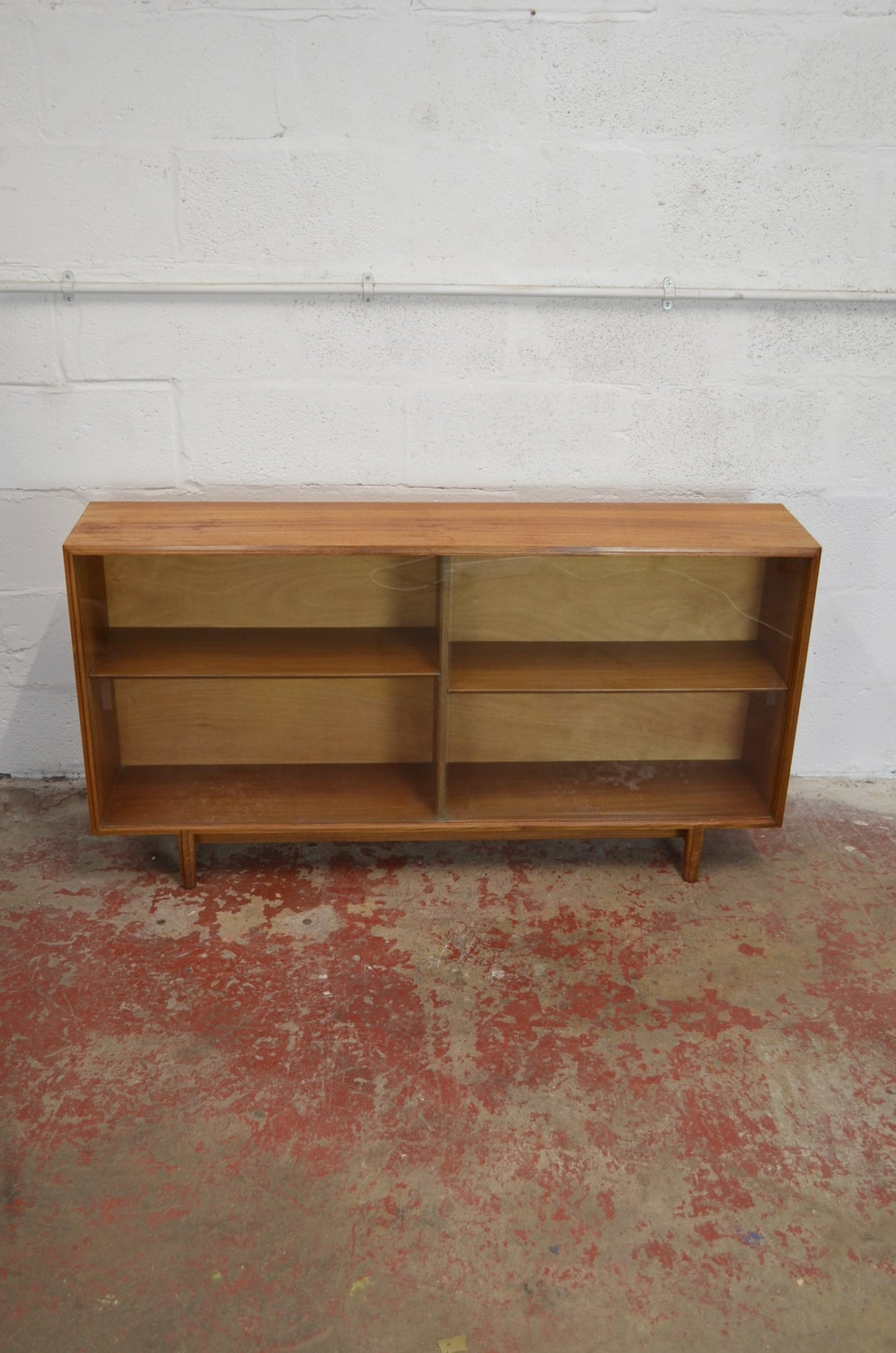 Vintage Teak Morris Of Glasgow Style Bookcase