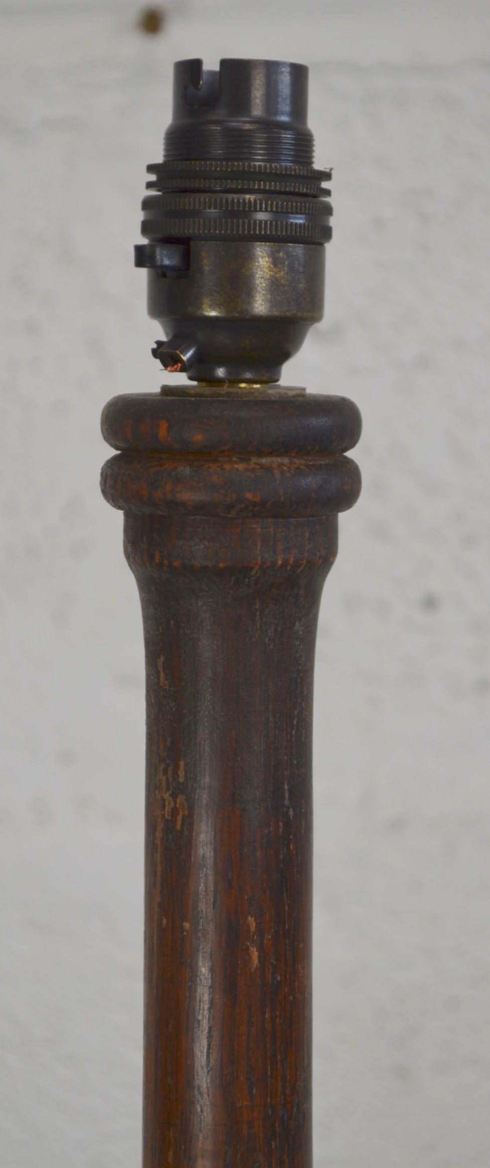 Vintage Oak Floor Lamp