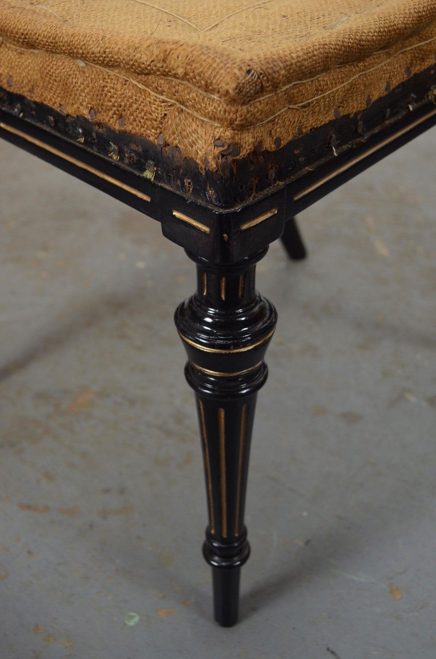 19th Century Aesthetic Movement Set Of Five Ebonised Chairs