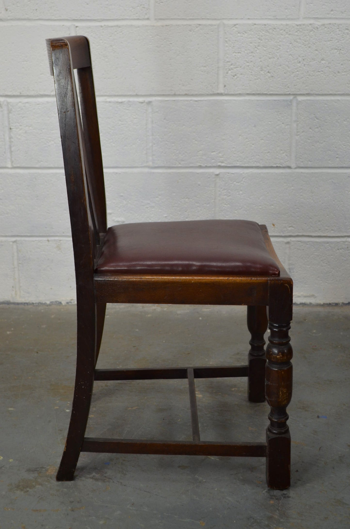 A Set Of Four Vintage Arts & Crafts Style Dining Chairs (SAVE)