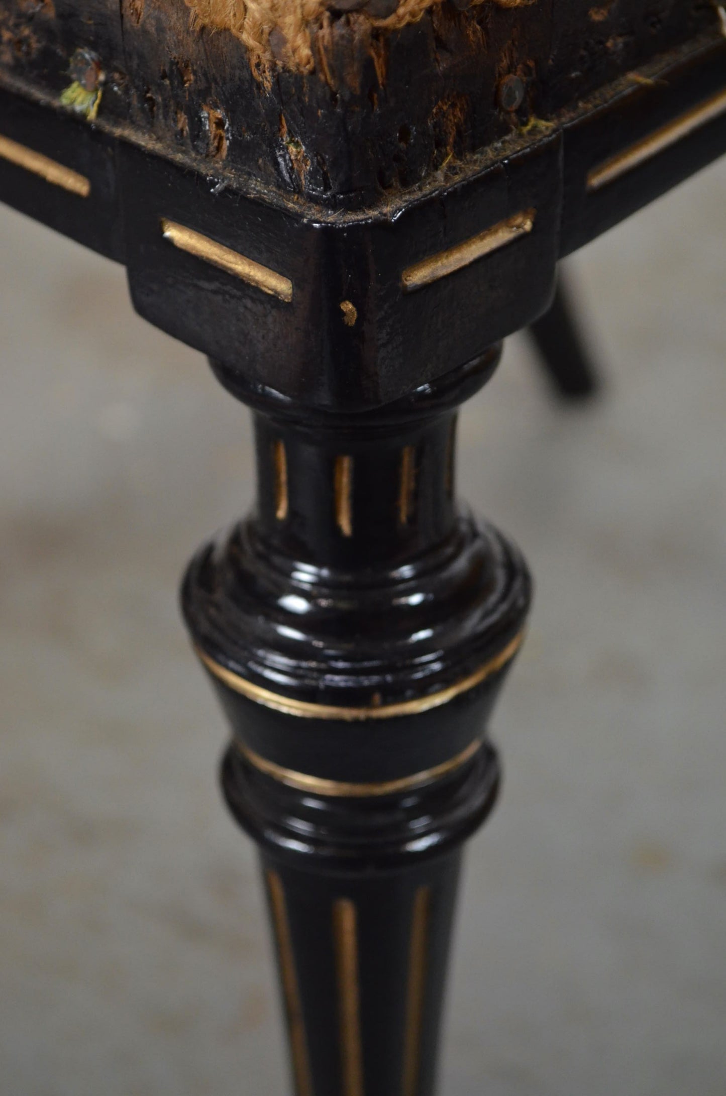 19th Century Aesthetic Movement Set Of Five Ebonised Chairs