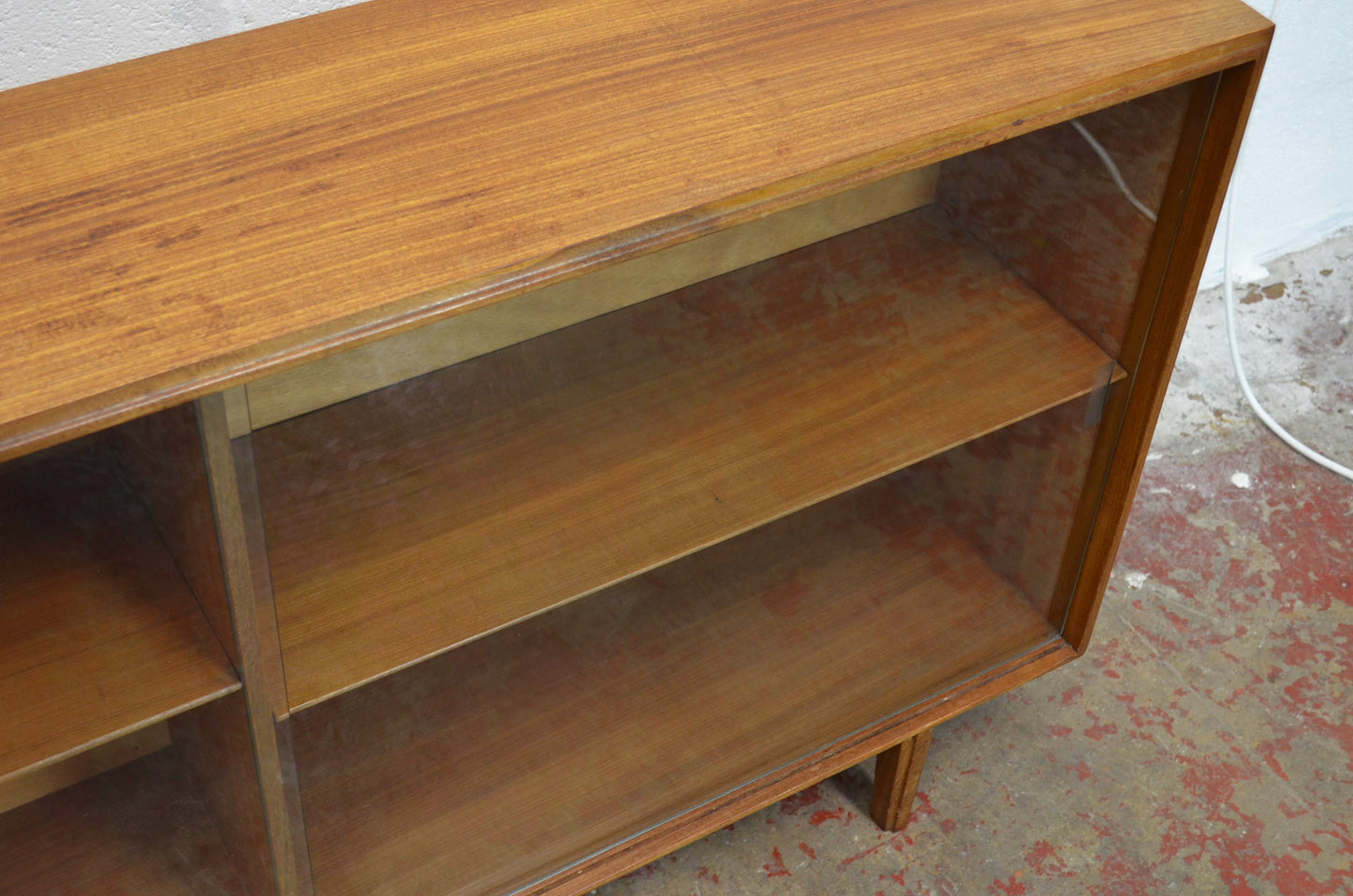 Vintage Teak Morris Of Glasgow Style Bookcase