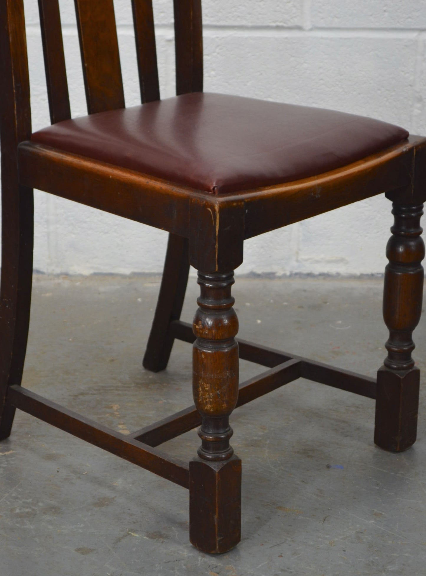 A Set Of Four Vintage Arts & Crafts Style Dining Chairs (SAVE)
