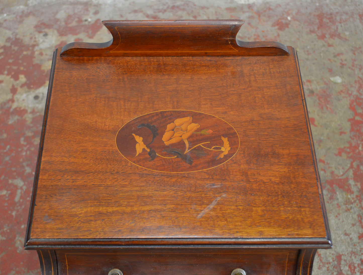 An Edwardian Mahogany Bedside Cabinet