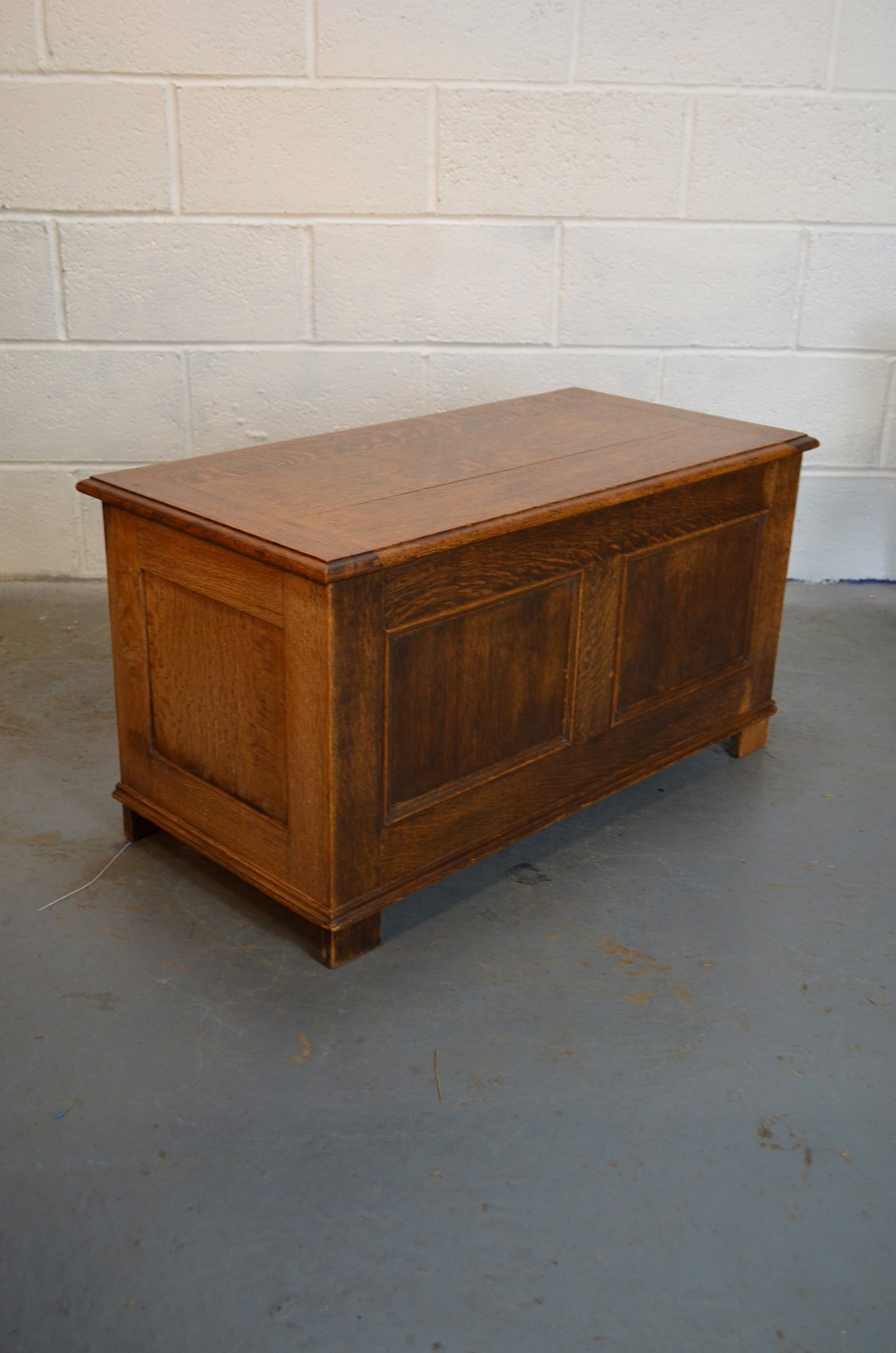 Vintage Oak Blanket Box
