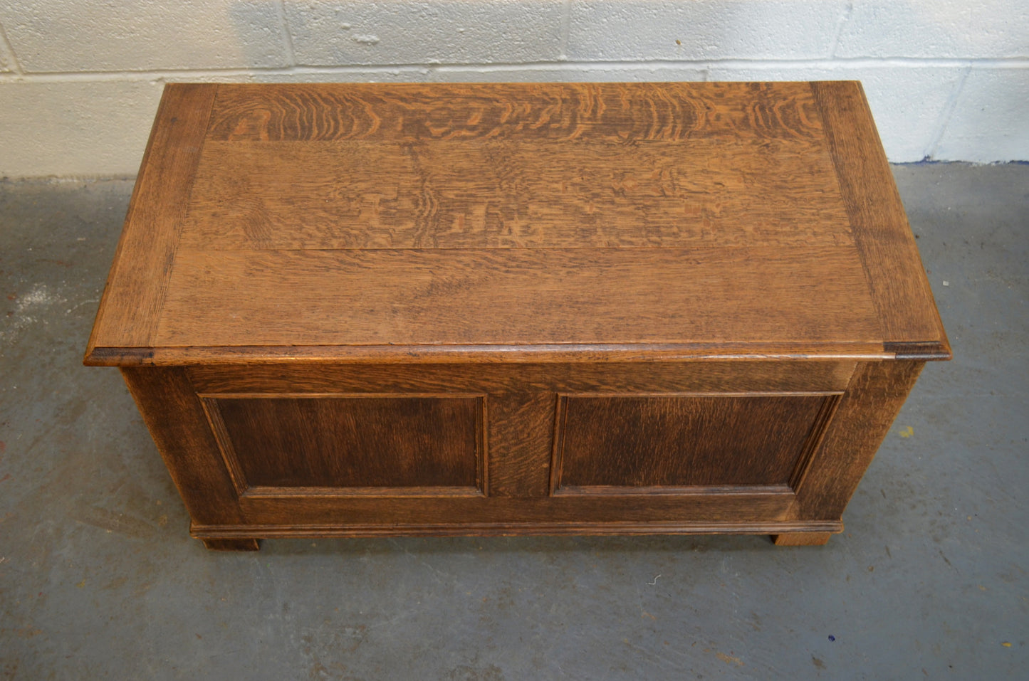 Vintage Oak Blanket Box