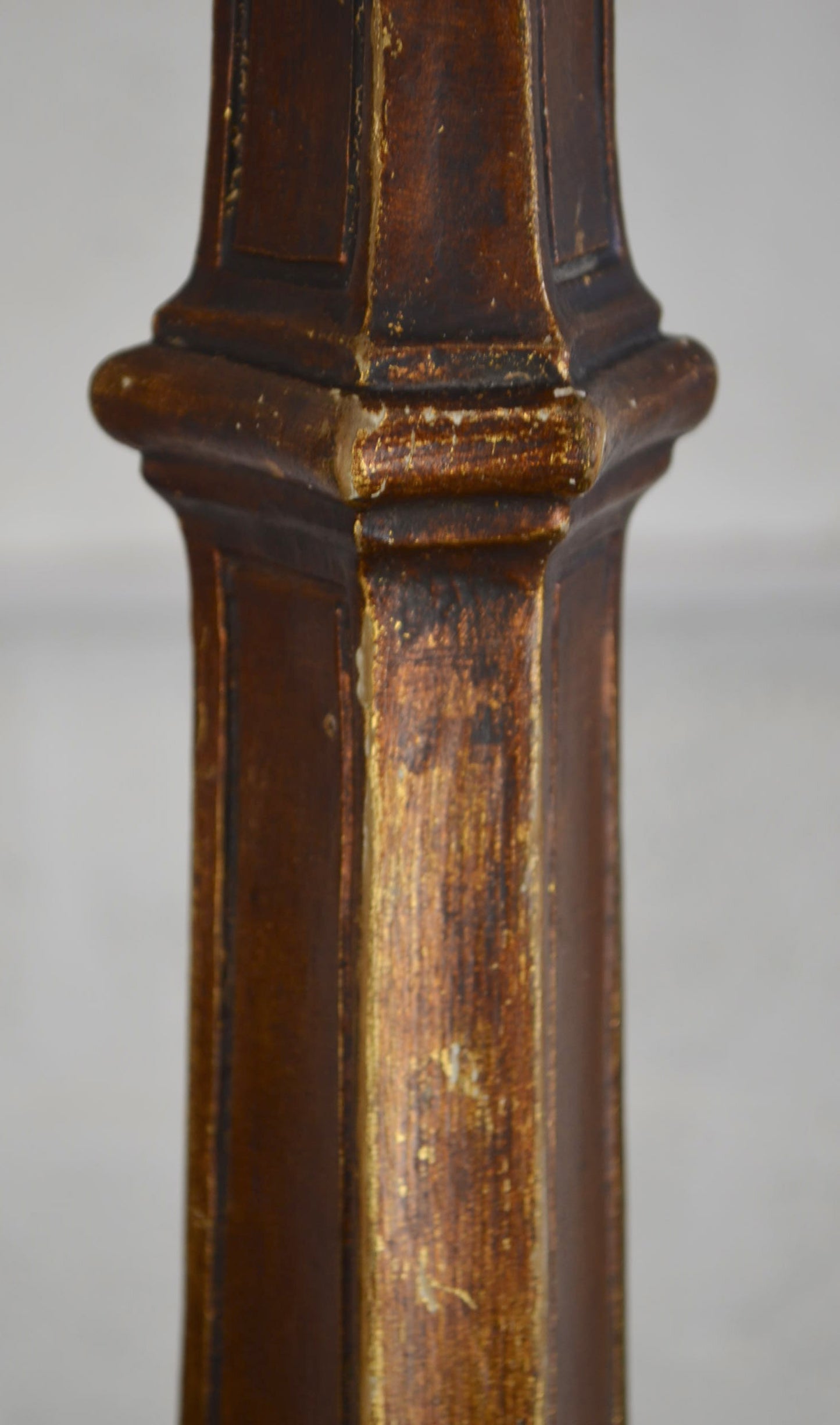 Antique Torchere Converted to Floor Lamp