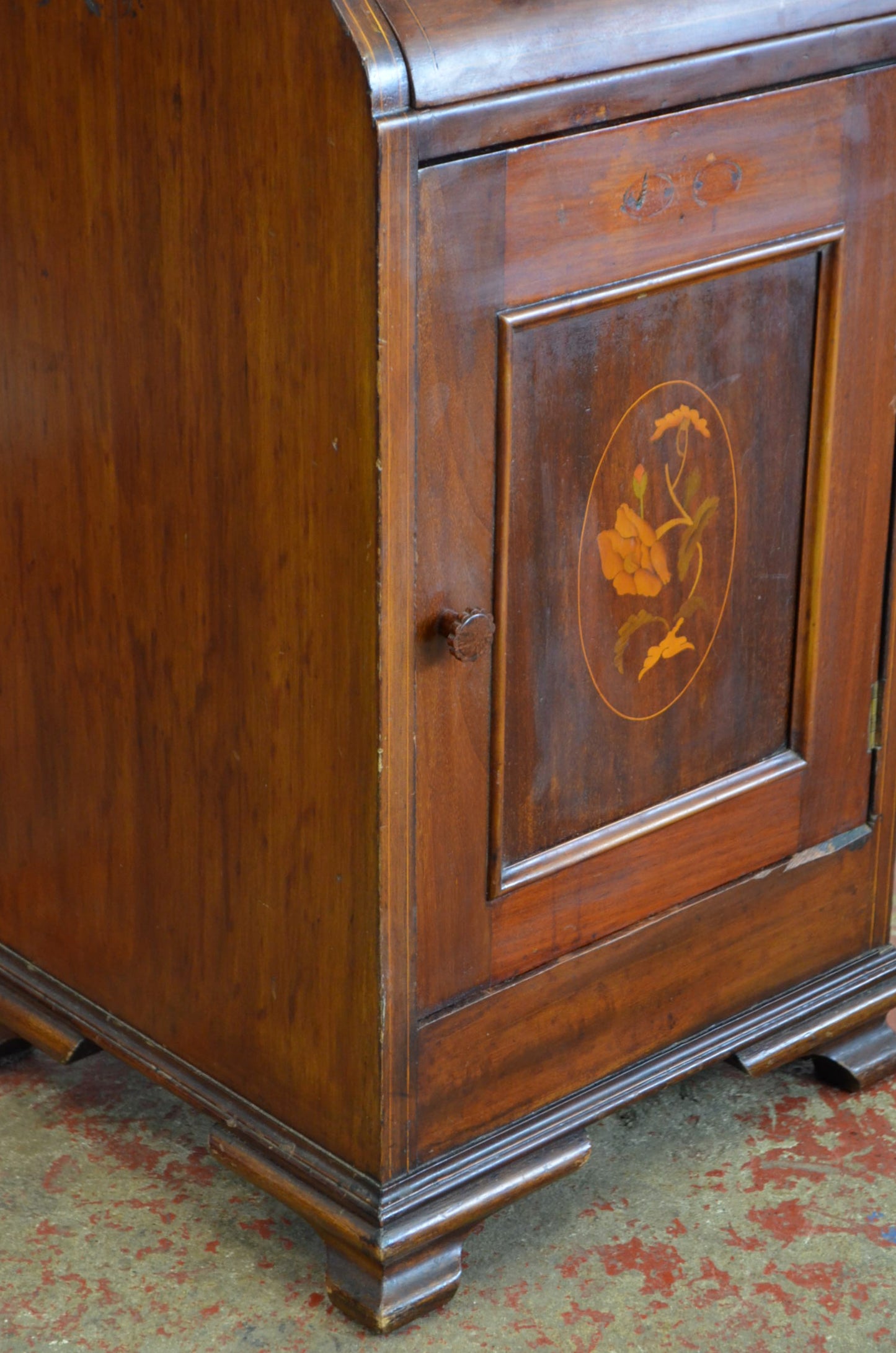 An Edwardian Mahogany Bedside Cabinet