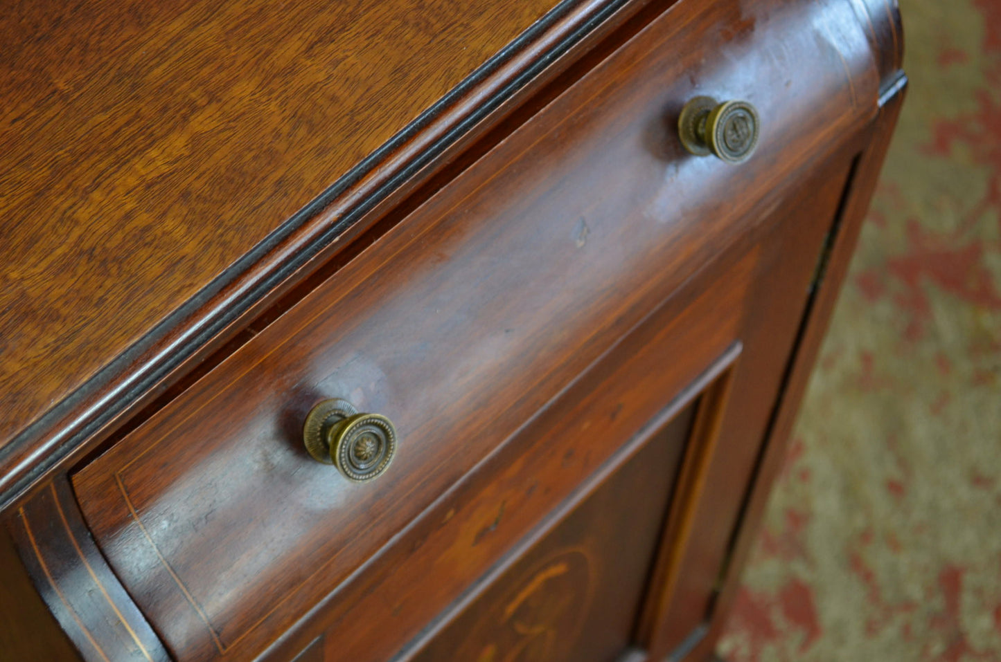 An Edwardian Mahogany Bedside Cabinet
