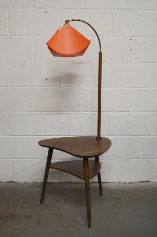 Mid Century Floor Lamp With Table