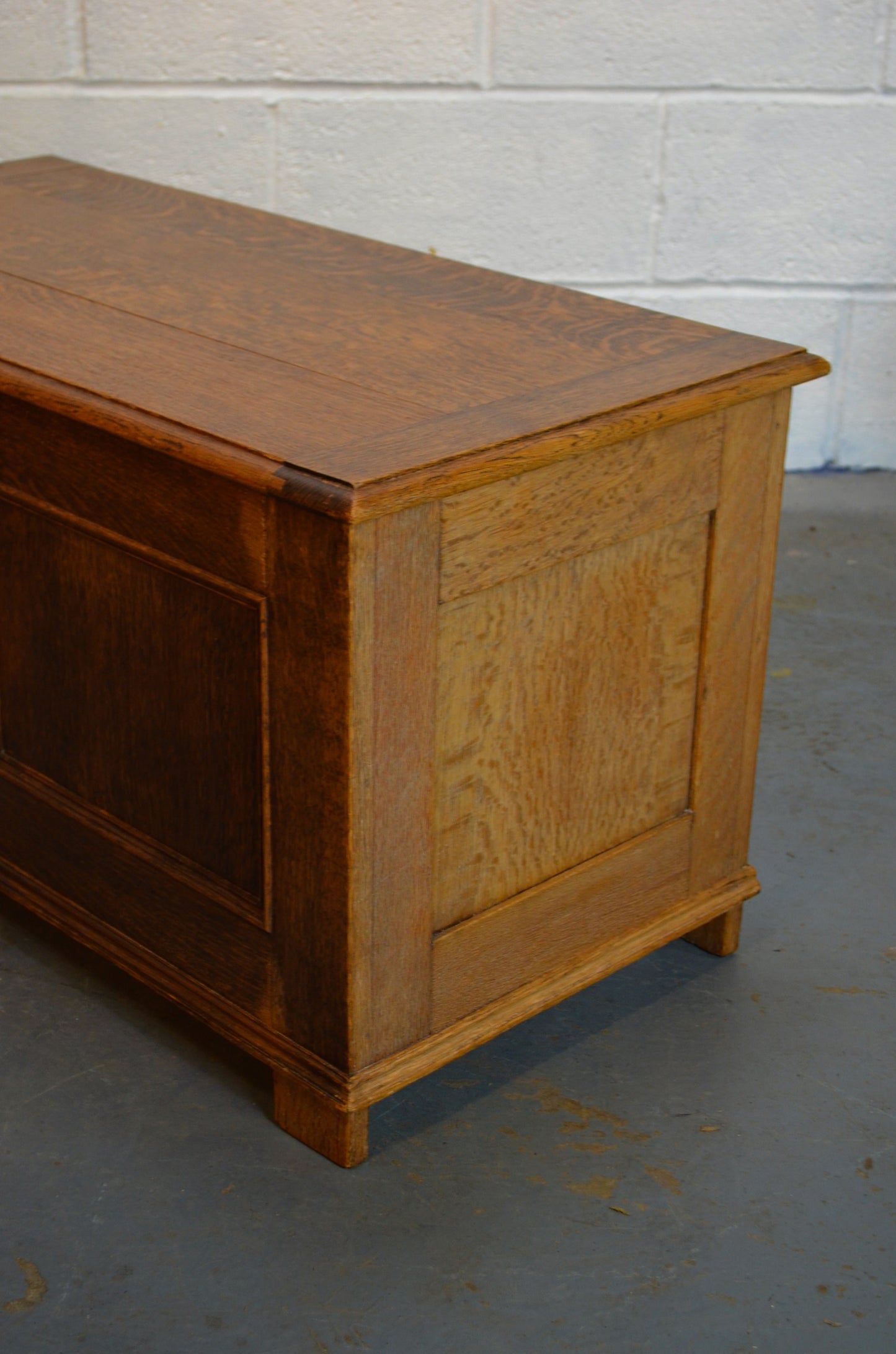 Vintage Oak Blanket Box