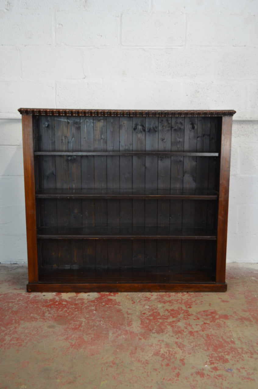 19th Century Open Window Mahogany Bookcase