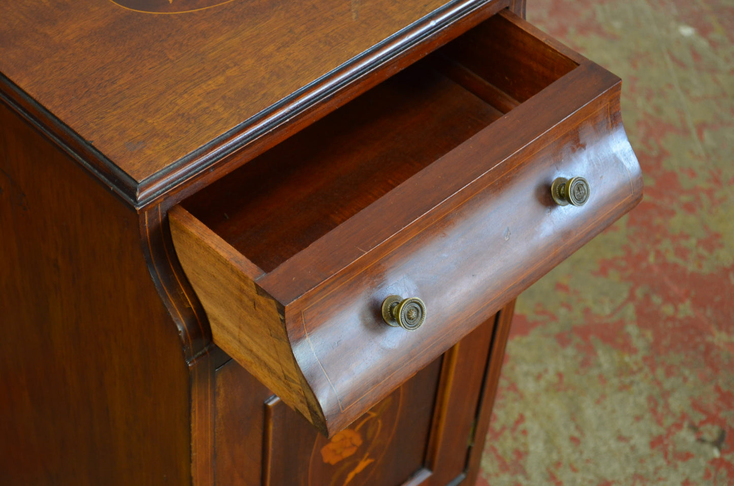 An Edwardian Mahogany Bedside Cabinet
